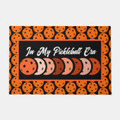 In mijn pickleball tijdperk - Oranje vibes ontwerp Deurmat (Voorkant)