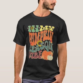In mijn pompoen seizoen vibe Halloween Thanksgivin T-shirt