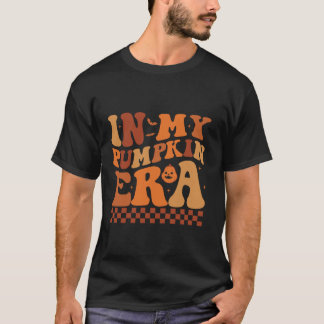 In mijn pompoen tijdperk Retro Groovy Funny Hallow T-shirt