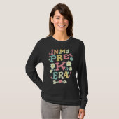In mijn pre-K tijdperk Retro Groovy Terug naar sch T-shirt (Voorkant volledig)