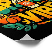 In mijn Pumpkin Spice Vibe Halloween Poster (Hoek)