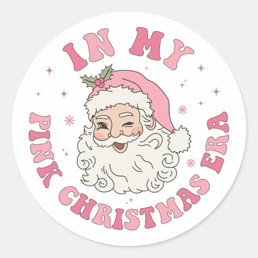 In mijn roze kersttijd Stickers (Voorkant)