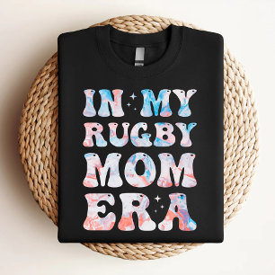 In Mijn Rugby Moeder Tijdperk Kleurrijke Rugby Moe T-shirt