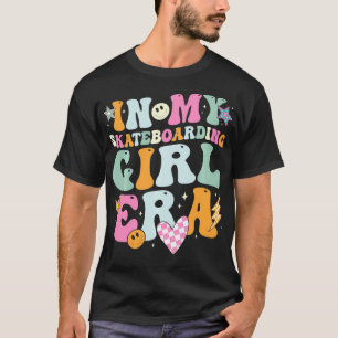 In Mijn Skateboarden Meisje Era Retro voor Meisje T-shirt