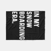 In Mijn Snowboarder - Sneeuwwinter Fleece Deken (Voorkant (Horizontaal))