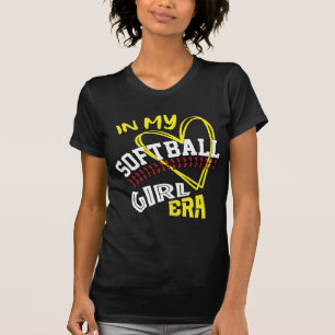 In Mijn Softbal Meisje Era Retro Groovy SoftbaT-Sh T-shirt