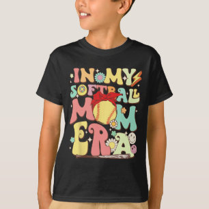 In mijn softbal moeder era grappig honkbal moeder t-shirt