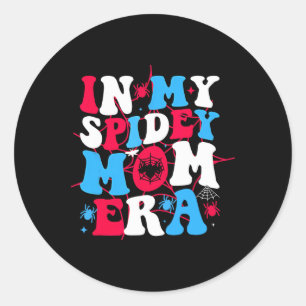 In mijn Spidey Mom Era Moederdag Mom Spider Mom Ronde Sticker