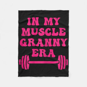 In mijn spier oma tijdperk grappig oma bodybuildin fleece deken