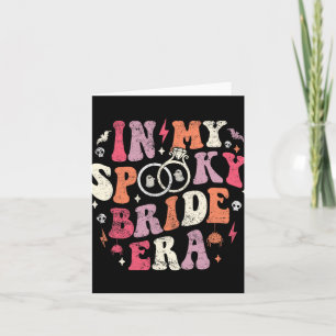 In mijn spookachtige bruid tijdperk Halloween brui Kaart
