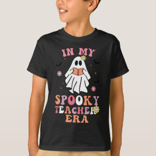 In mijn spookachtige leraar tijdperk Groovy Hippie T-shirt