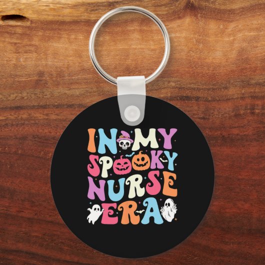 In mijn spookachtige verpleegster tijdperk Hallowe Sleutelhanger (Voorkant)