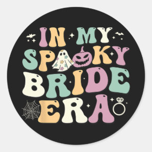 In Mijn Spookbruid Tijdperk Geest Halloween Bachel Ronde Sticker