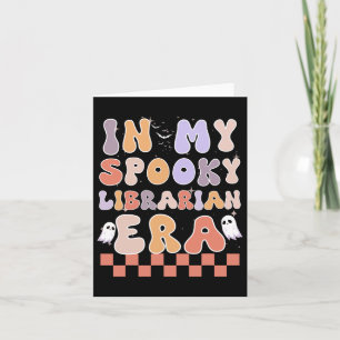 In mijn spooky bibliothecaris tijdperk Ghost Hallo Kaart