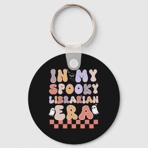 In mijn spooky bibliothecaris tijdperk Ghost Hallo Sleutelhanger