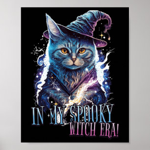 In Mijn Spooky Heks Era Halloween Kat Kostuum 2023 Poster