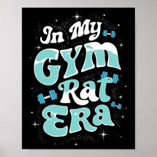 In mijn sportschool Rat Era Groovy Fitness Bodybui Poster