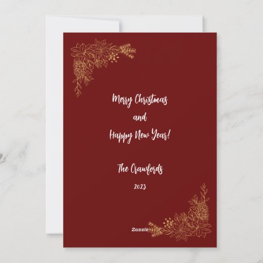 In mijn stoute tijdperk Kerstmis Kaart (Achterkant)