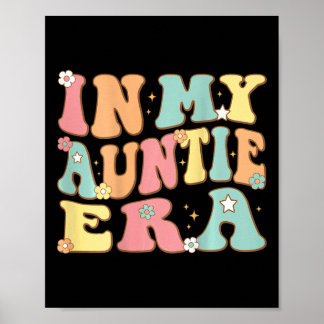 In Mijn Tante Tijd Groovy Retro Voor Tante Kerstmi Poster