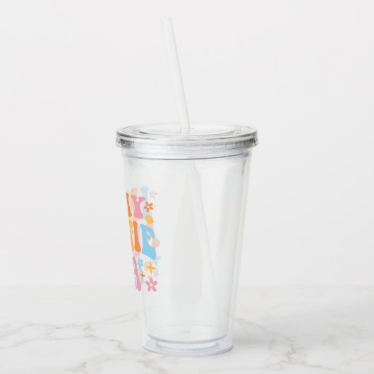 In mijn tante tijdperk acryl drinkbeker (Links)