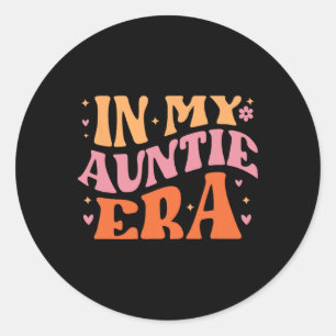 In mijn tante tijdperk voor Schattigee tante leven Ronde Sticker