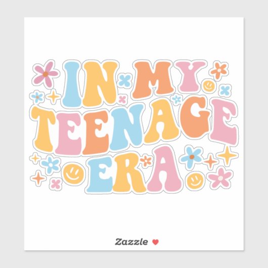 In mijn tienertijd ben ik sticker (Vel)