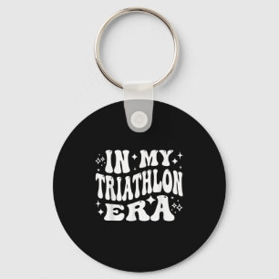 In Mijn Triatlon Tijdperk Grappig Zwemmen Fietsen Sleutelhanger