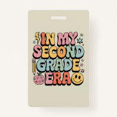 In mijn tweede klas tijdperk 2e klas leraar terug badge (Voorkant)