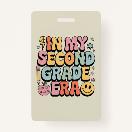 In mijn tweede klas tijdperk 2e klas leraar terug badge (Voorkant)