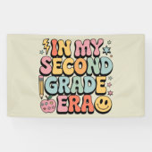 In mijn tweede klas tijdperk 2e klas leraar terug spandoek (Horizontaal)