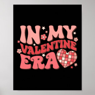 In Mijn Valentine Tijdperk Retro Disco Groovy Grap Poster