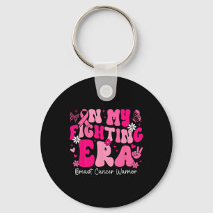 In mijn vechttijdperk Borstkanker Awareness Warrio Sleutelhanger