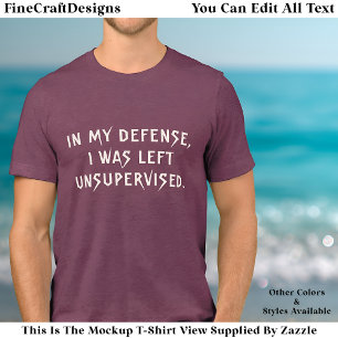 In Mijn Verdediging Grappige Reden Trendy Quote Tr Tri-Blend Shirt