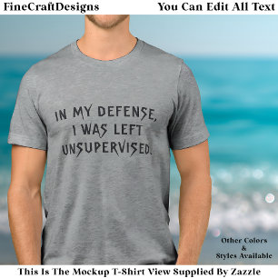 In Mijn Verdediging Grappige Reden Trendy Quote Tr Tri-Blend Shirt