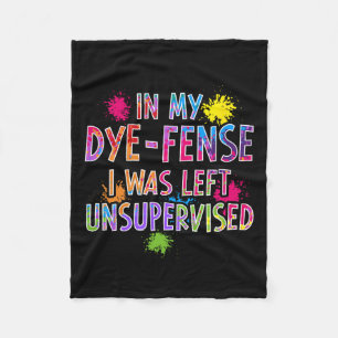 In mijn verf-hek werd ik achtergelaten zonder toez fleece deken