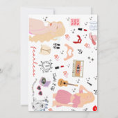 In mijn verjaardag tijdperk verjaardagsuitnodiging kaart (Achterkant)