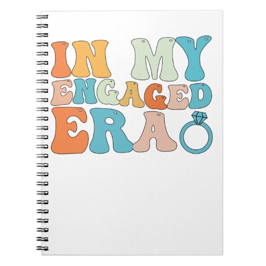 In mijn verloofde tijdperk Groovy Retro Notitieboek (Voorkant)