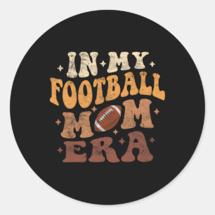 In Mijn Voetbal Mam Era Grappig Voetbal Mam Speler Ronde Sticker