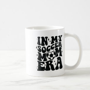 In Mijn Voetbal Moeder Tijdperk Retro Voetbal Mama Koffiemok