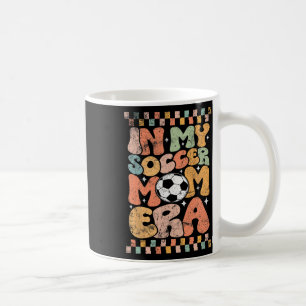 In Mijn Voetbalmoeder Tijdperk Voetll Mama Groovy Koffiemok
