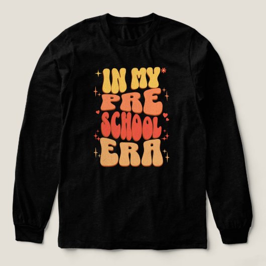 In mijn voorschoolse tijd Terug naar school Tri-Blend Shirt (Voorkant)