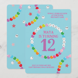 In mijn vriendschap armband tijdperk verjaardagsfe kaart