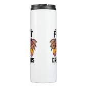 In mijn wereld vecht ik tegen draken thermosbeker (Achterkant)