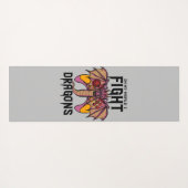 In mijn wereld vecht ik tegen draken yogamat (Achterkant (horizontaal))