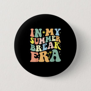 In mijn zomervakantie tijdperk Groovy leraar zomer Ronde Button 5,7 Cm