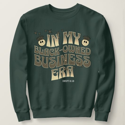 IN MIJN ZWART-BEZIT BEDRIJFSTIJDPERK Fun Groovy Re Trui (Design voorkant)