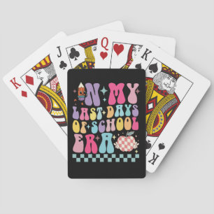In Mijner Laatste Schooltijd Tijdperk Leraar Leven Pokerkaarten