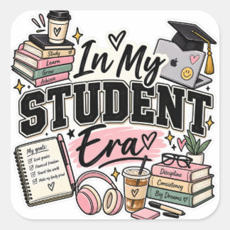 In Mijnt Studententijd – Schattige Afstuderen aan Vierkante Sticker