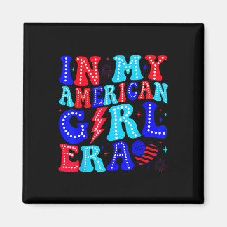 In M'n Amerikaanse Meisje Era Retro 4 Juli Vierde Magneet
