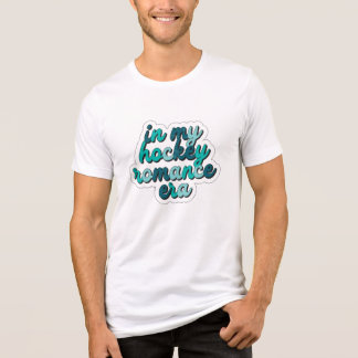 In M'n Hockey Romance Era Retro Turquoise BookTok Tri-Blend Shirt